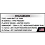 M1A2 ABRAMS 1:35 US, 1000 PCS ARMED FORCES 