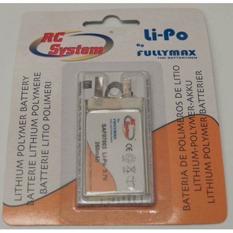 RCS Li-Po 3,7V / 260mAh cell