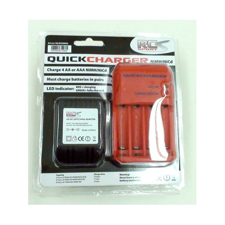 RCS laddare 4x AA / AAA celler