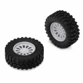 Däck & Fälg Fram (2) 1/28 Truck