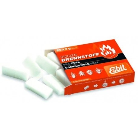 Bränsletabletter Esbit Solid Fuel, 20 x 4 gram (Meta tablett)