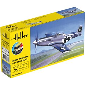 1/72 P-51 Mustang D COMPLETE w. glue, brush and paints incl. SE DECAL
